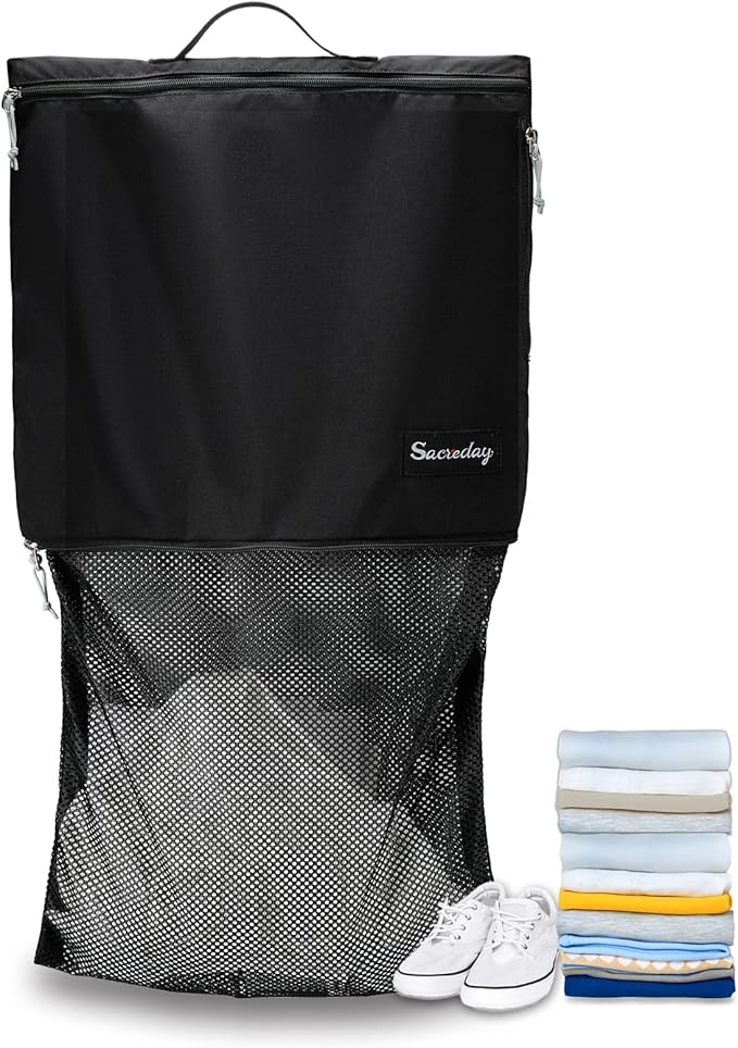 Mesh Laundry Bag Travel Bags-Small Hanging Wash Delicates Reusable Dirty Bag