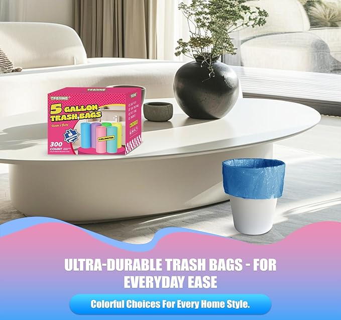 300 Count 5 Gallon Trash Bags