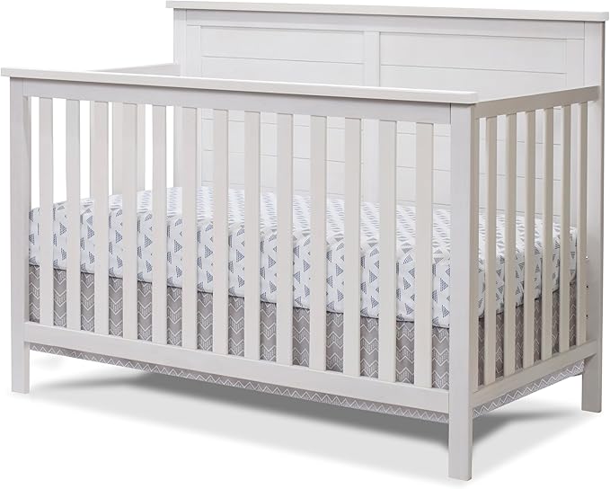 Sorelle Furniture Ashley Crib, Classic 4-in-1 Convertible Pannel Crib, Baby