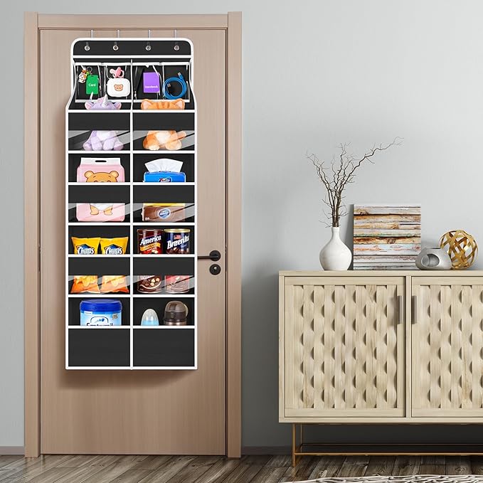 Univivi 5-Shelf Over Door Hanging Organizer Fabric Door Storage