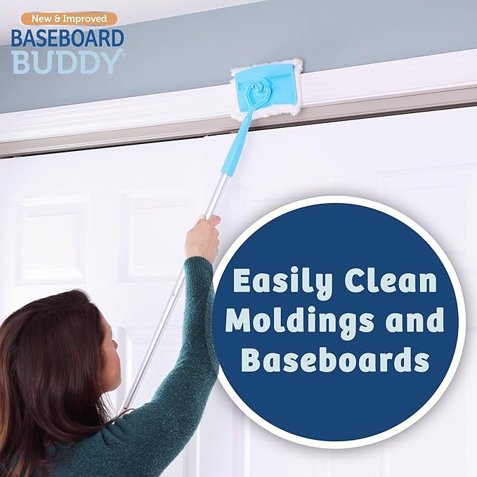 Baseboard Buddy | Lightweight Home Cleaning Essential, Moldings & Walls