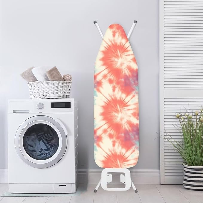 Tie Dye Abstract Steam Ironing Board Cover Pink Gradient Standard Size 15" X 54"