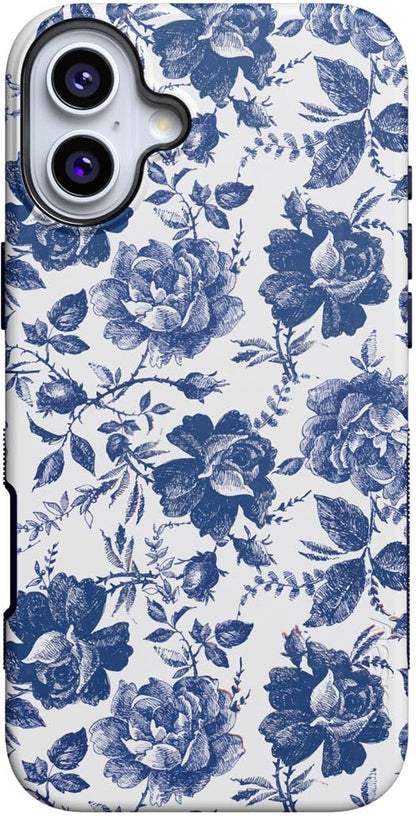 Casely iPhone 16 Plus Case | Blue Stripes | Sunday Best | Compatible with MagSafe | Bold Protective Design