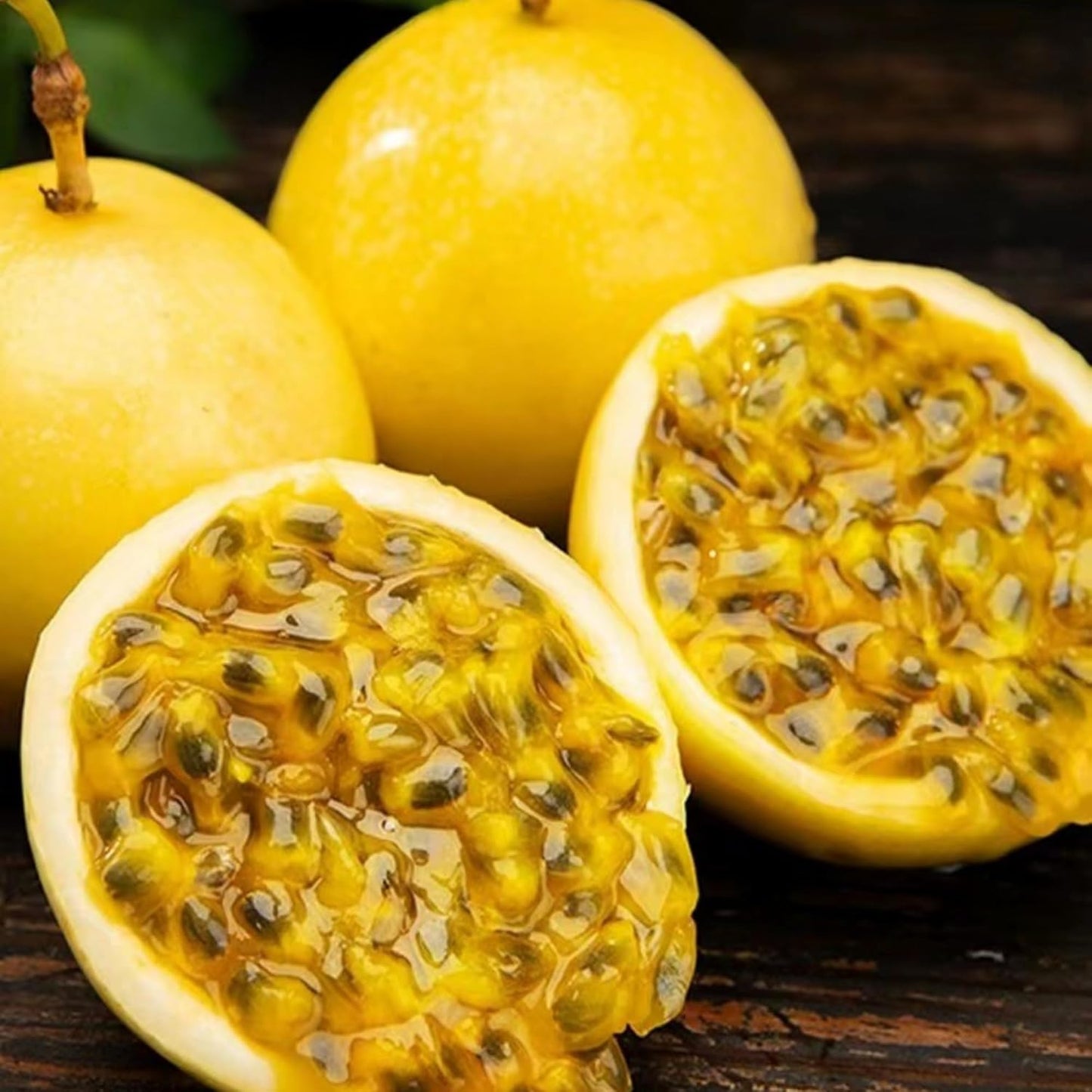 20+ Passion Fruit Seeds for Planting - Yellow Sweet Passion Fruit Seeds Passiflora Giant Granadilla Grow Your Own Plant Gardening Gift