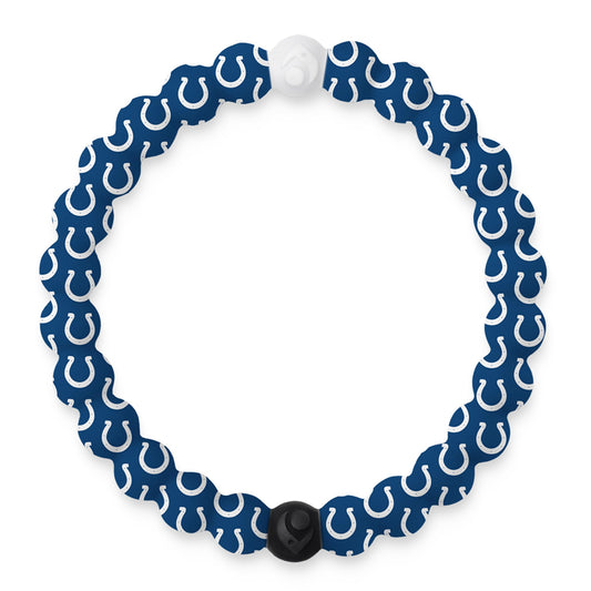 Lokai Silicone Beaded Bracelet for Men & Women, NFL Football Collection - Indianapolis Colts, Medium - Silicone Jewelry Fashion Bracelet Slides-On for Comfortable Fit