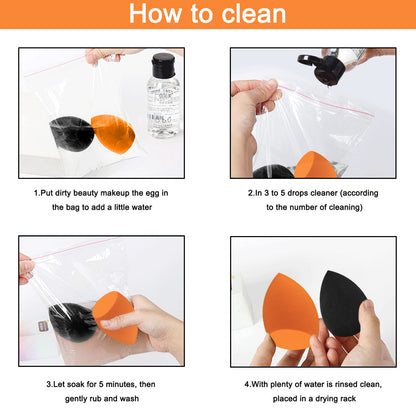 12 Pieces Professional Makeup Sponge Set,Latex Free Flawless Soft Setting Face Puffs,Multicolor Beauty Sponge Blender Cosmetic Applicator for Powder,Liquid,Facial Makeup Tools