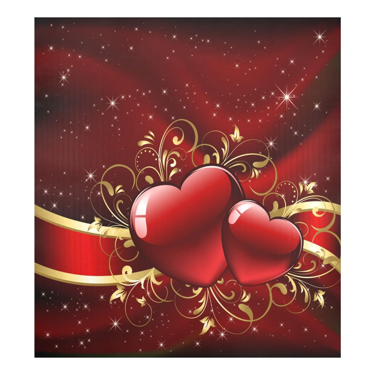Kigai Valentine's Day Heart Dishwasher Magnet Cover, Kitchen Fridge Door Panel Magnet Sticker Appliance Wash Machine Magnet Cover 23 x 26 Inch