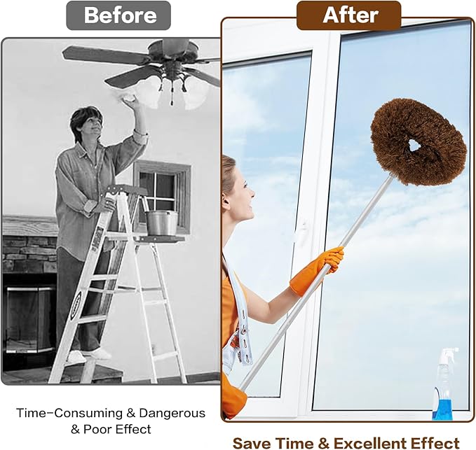 Ceiling Fan Cleaner Duster Reusable Microfiber Ceiling Fan Blade Cleaner