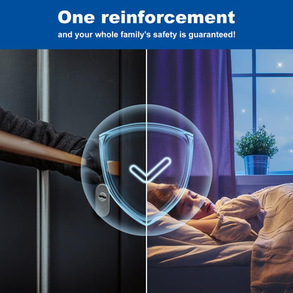 U 9551 Stainless Steel Lock and Door Reinforcement Plate fits 1-3/4"Thick Doors and Includes the U 9476 Security Latch Strike (1-1/4 "x 7-7/8").