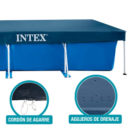 Intex 28039 Protective cover for rectangular pool Blue 450 x 220 x 20 cm