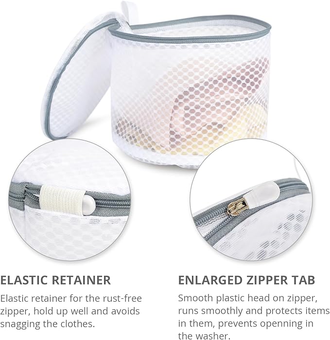 3 Pack Mesh Laundry Bags for Delicates, Mesh Bra Bags