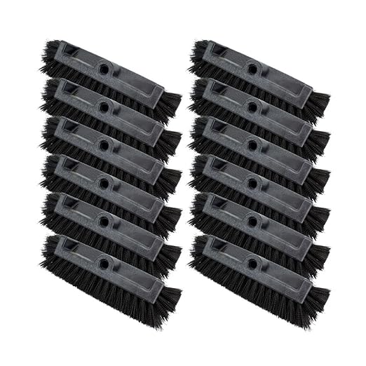 SPARTA Multi-Level Tile Scrub Brush 12" Wide Brush Head, Heavy-Duty Tile