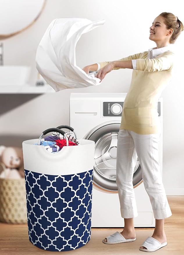 Large Laundry Basket Laundry Hamper Bag Washing Bin Clothes Bag Collapsible Tall
