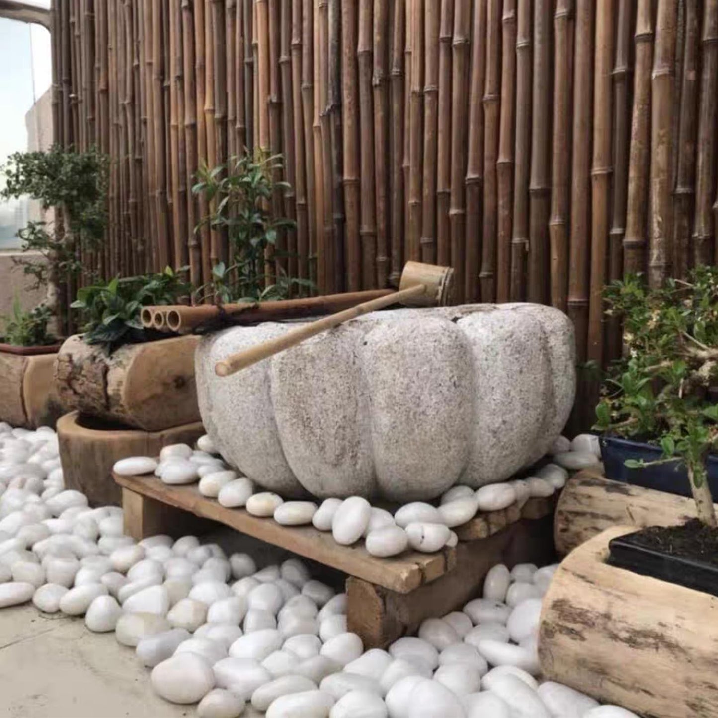 FANTIAN 10 lbs White River Rocks, 1-2 Inch Polished Pebbles for Indoor Plants, Decorative White Stones for Plants, Vase, Aquarium, Fish Tank, Landscaping and Garden