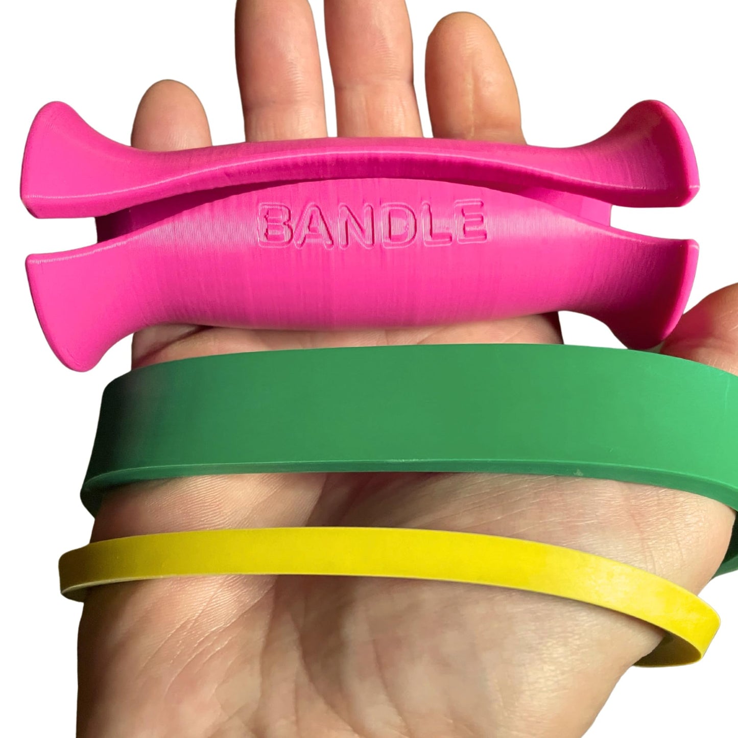 Bandles™ - True Ergonomic Resistance Band Handles | Unleash the Full Potential of Pain-Free, Full-Body Workouts | Durable & Comfortable for High-Intensity Training (2 Handles) (Purple, Standard)