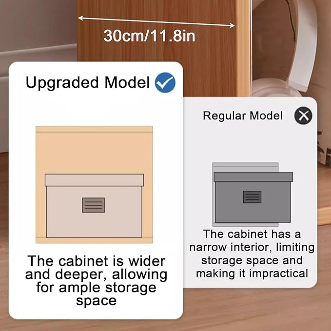 Versatile wooden storage cabinet, space-saving modular organizer