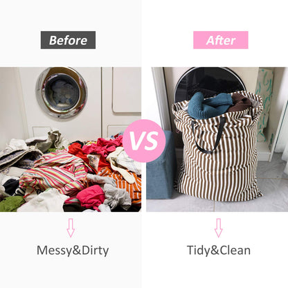 SWISSELITE Laundry Bag with Handle and Drawstring, Large Heavy Duty Laundry Bag, 28 x 40 Inches Travel Dirty Clothes Bag for Laundromat and Household