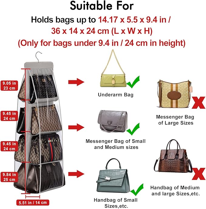 Lirex Handbag Hanging Purse Organizer