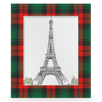 POFATO Christmas Plaid Pattern 11x14 Picture Frame Wooden Picture Frames for Wall Hanging & Tabletop Decor Display 11x14 or 10x14 Picture Collage Family Weddings Christmas Photo Frame for Gift