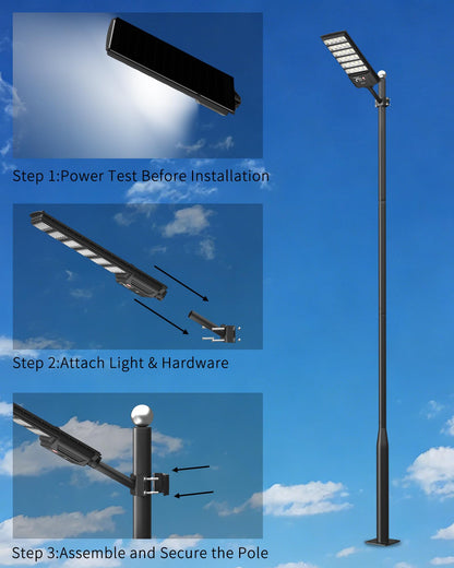 Ofuray Solar Lights Outdoor Waterproof, 3000K/4000K/6500K Dusk to Dawn Solar Security Light with Motion Sensor & Remote Control, IP66 Waterproof High Power LED Lighting for Wall,Yard,Outside Tri-4P