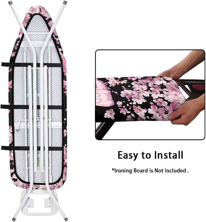 Sprowallow Axolotl Cherry Blossom Ironing Board Cover and Pad