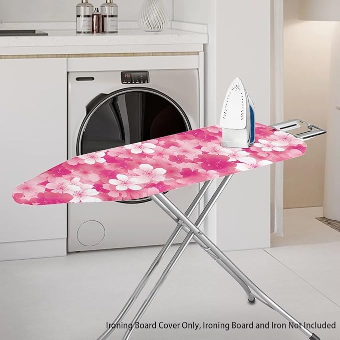 Cherry Blossom Ironing Board Cover, Soft Stain Resistant Ironing Board Protrctor