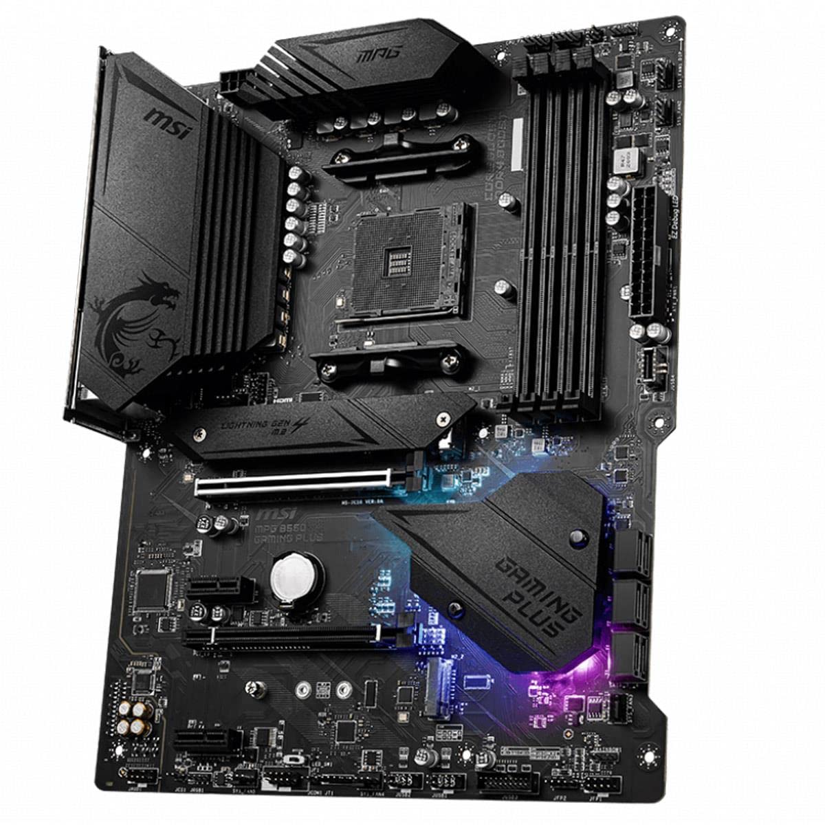 MSI MPG B550 Gaming Plus (ATX AMD AM4 DDR4 M.2 USB 3.2 Gen 2 HDMI ATX Gaming Moederboard AMD Ryzen™ 5000 processors