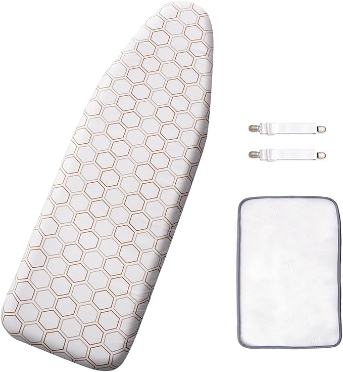 SheeChung 14"x42" Over The Door Ironing Board Cover and Pad, Thick Iron Covers