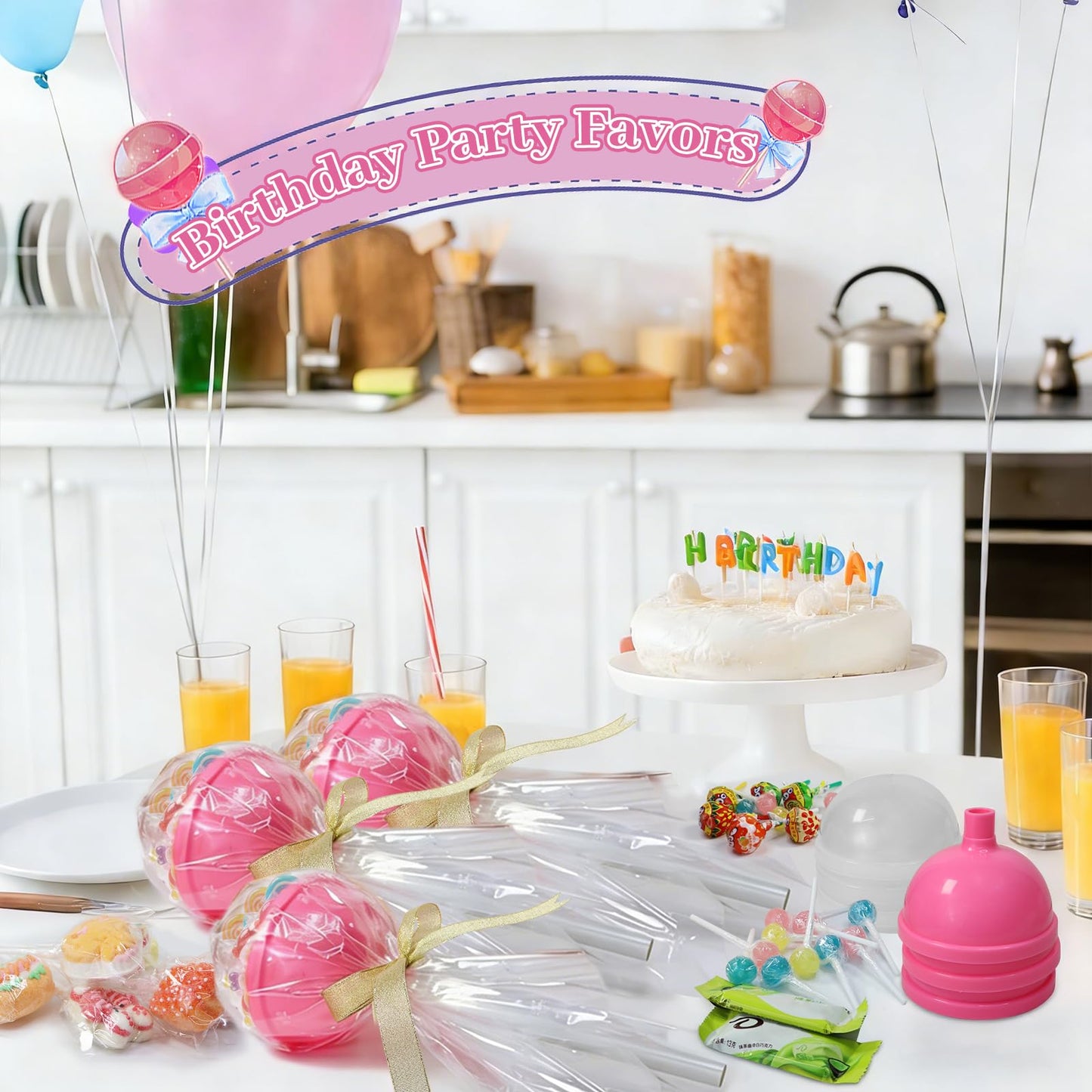 LILIDASO Empty Giant Plastic Lollipop Container,12 PCS Party Favor Container, Candy Box, Empty Cute Container, Suprise Gift For Birthday or Christmas gift