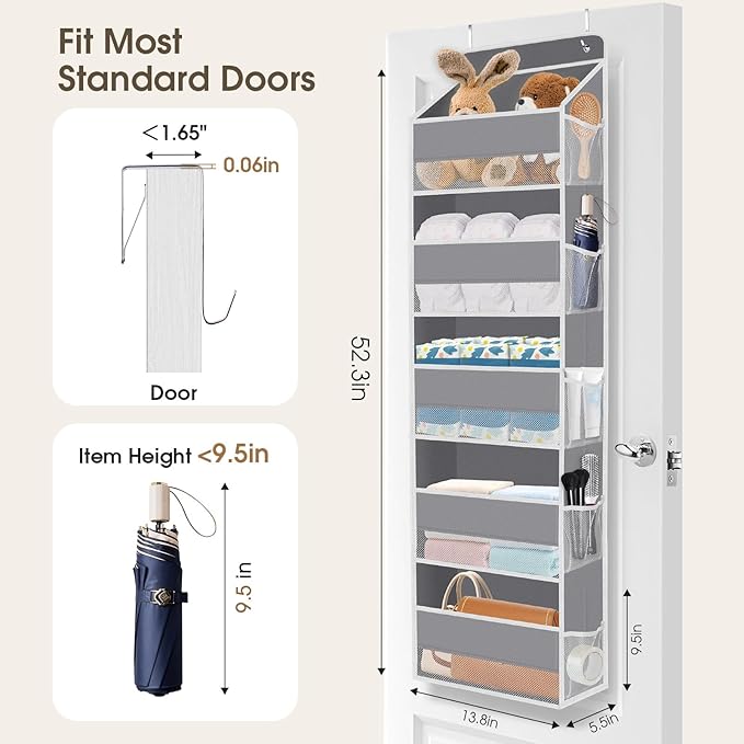 1 Pack Over The Door Organizer, Hanging Storage Organizer