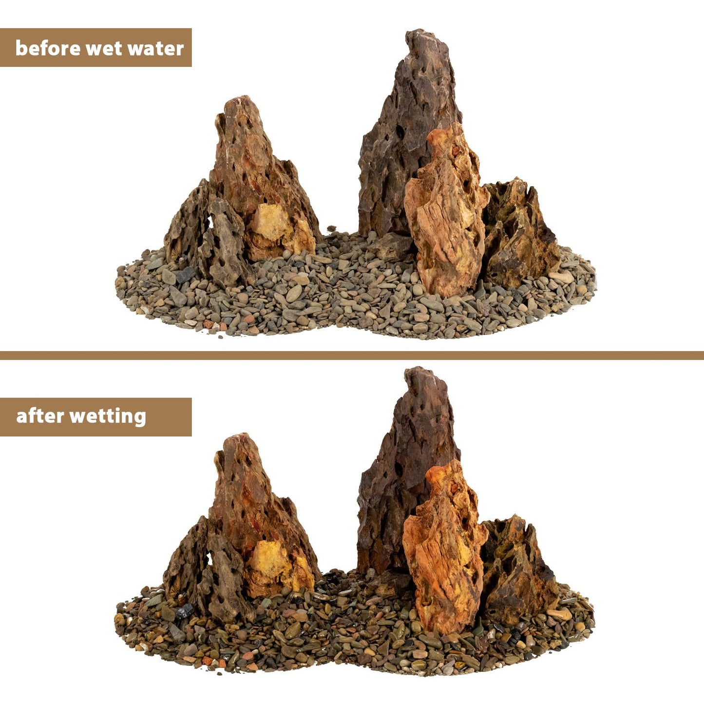 ChaoLeHo Aquariums Stones Natural Rocks 3lb Aquarium Rock for Fish Tank Aquascaping,Aquariums,Terrariums,Vivariums,Decorative Stone,Reptile Enclosures,Paludariums,and Gardens-（2-5 Inch）