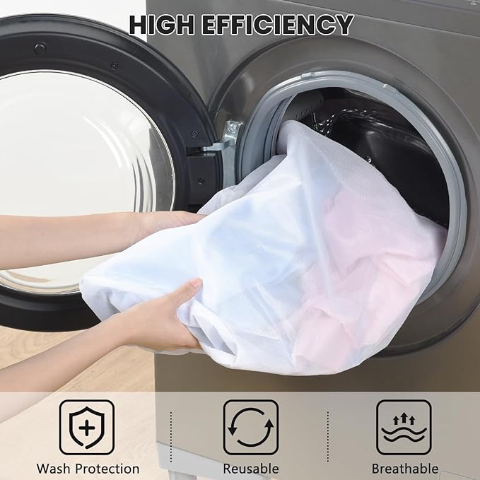 OTraki 12x16 Inch Mesh Laundry Bag 2 Pack Small Lingerie Bags