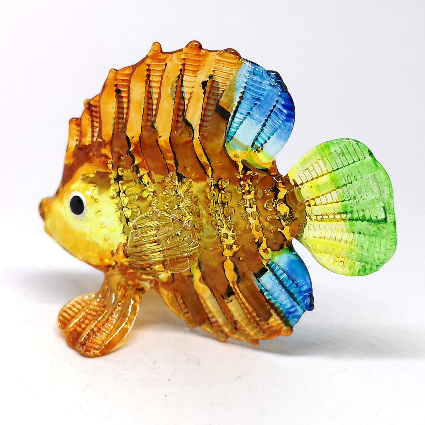 ZOOCRAFT Aquarium Handicraft Miniature Hand Blown Glass Fish Figurine Collectibles