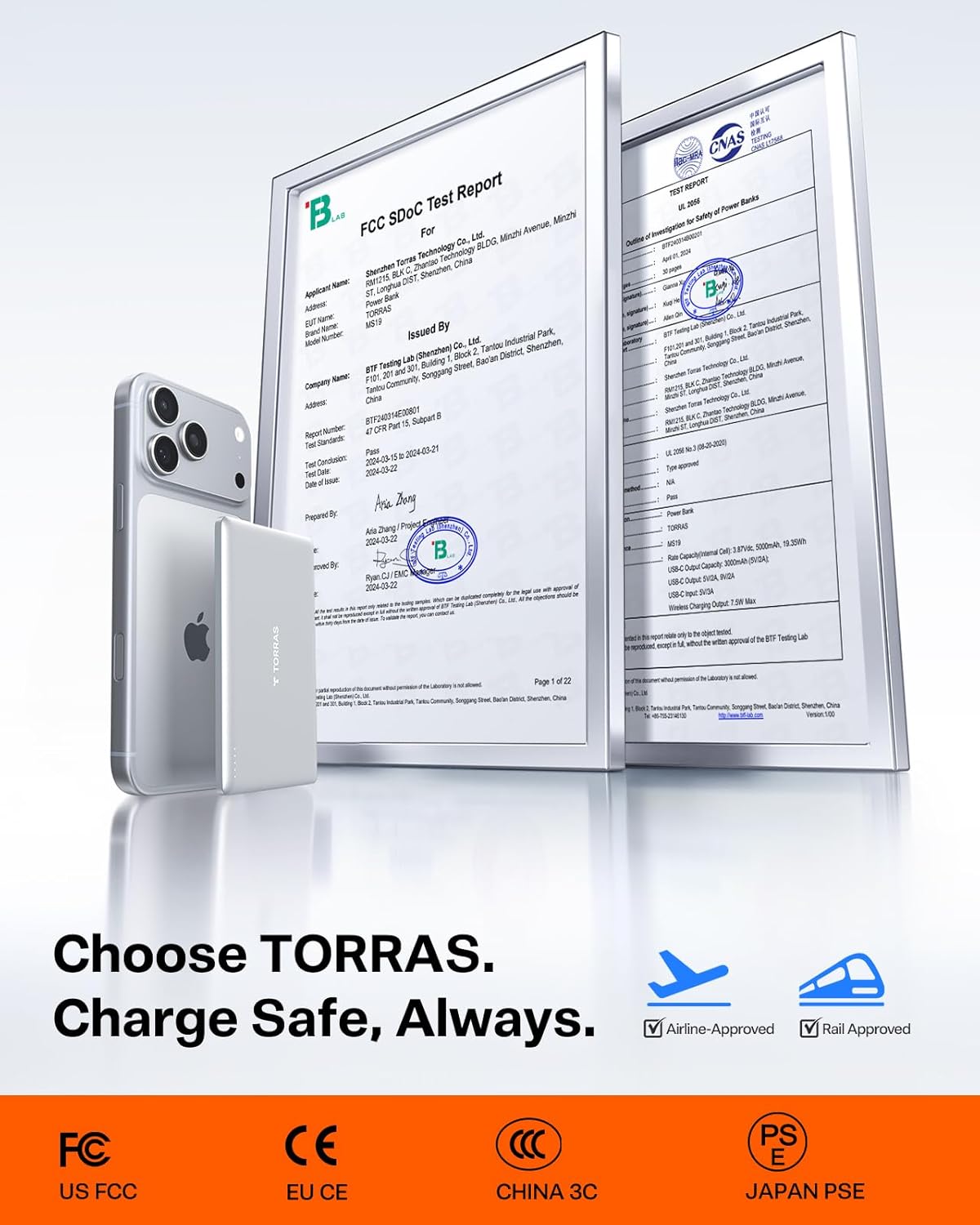 TORRAS MiniMag Power Bank, Ultra Slim 5,000mAh Wireless Portable Charger with USB-C Cable, Fast Charging iPhone Air MagSafe Battery Compatible for iPhone 17 Pro Max/17 Pro/Air/17/16/15/14/13/12,White