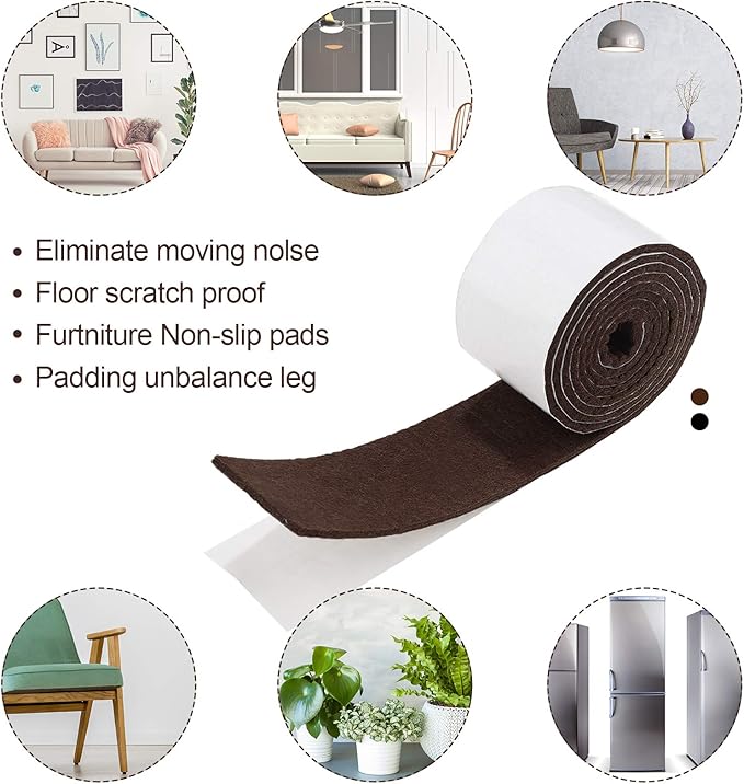 Shappy 2 Packs 120 x 2 x 0.12 Inch Felt Strips