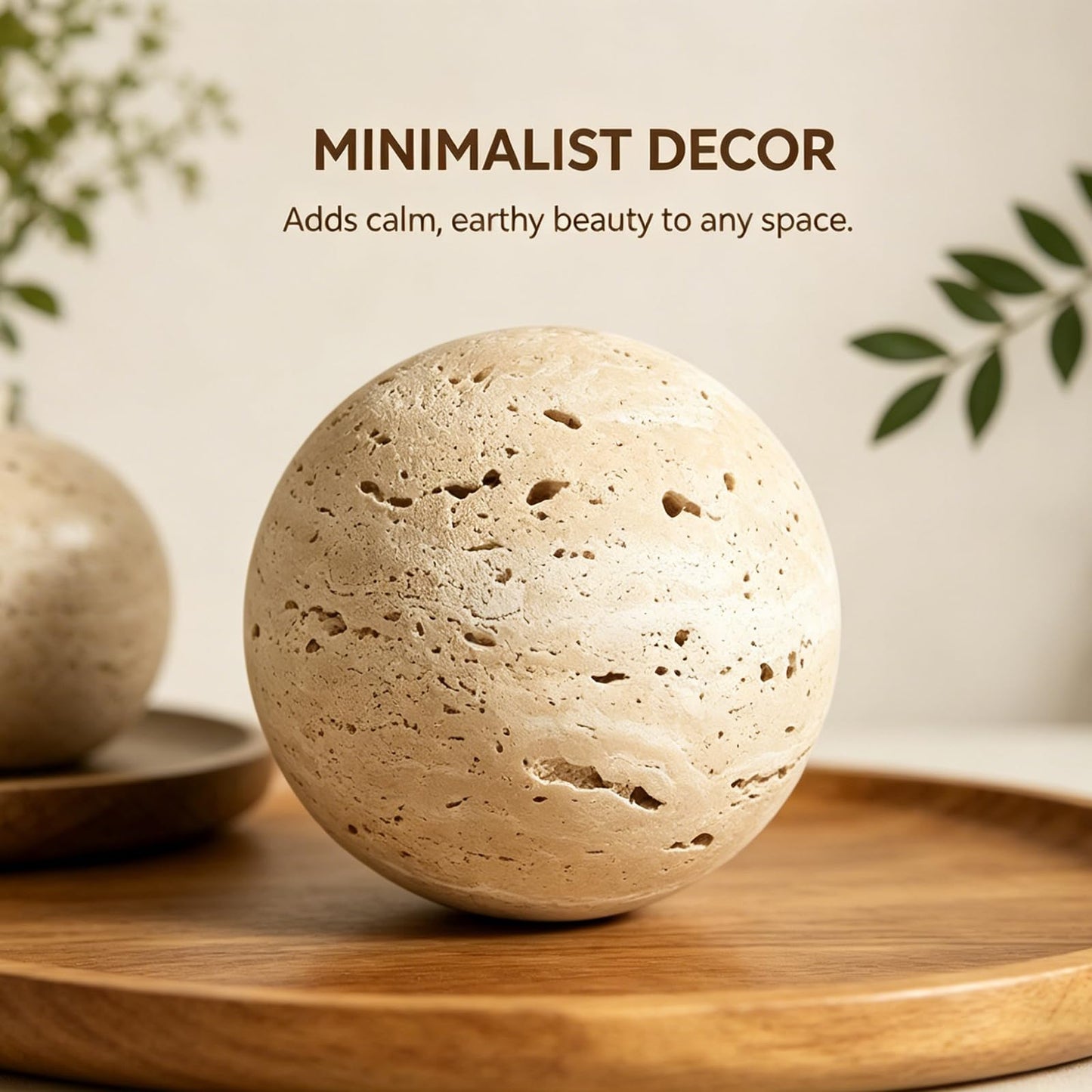 Limestone Balls, Natural Stone Balls, Natural Home Decor, Decorative Balls, Sustainable Bookshelf and Coffee Table Decorations