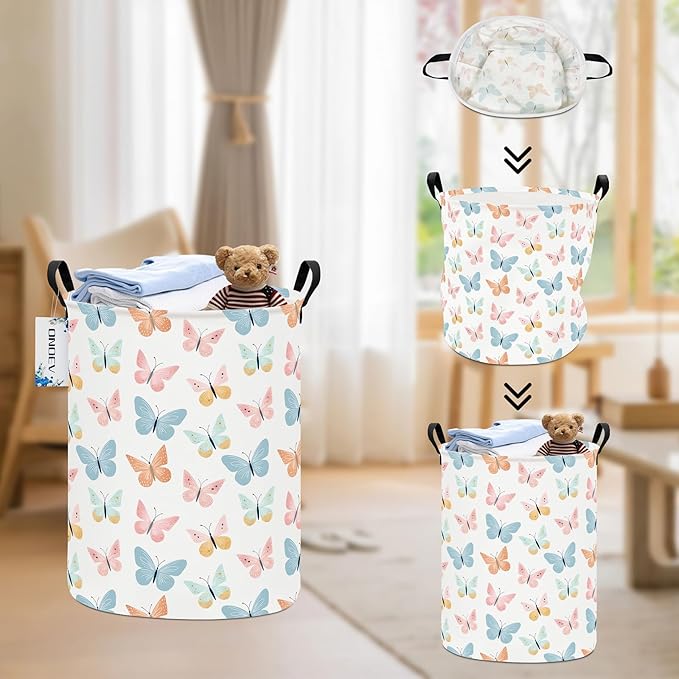 Round waterproof laundry basket, laundry Hampers