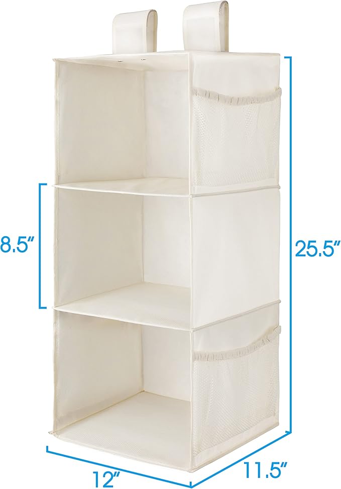 MAX Houser 3-Shelf Hanging Closet Organizer, Hanging Sweater Organizer
