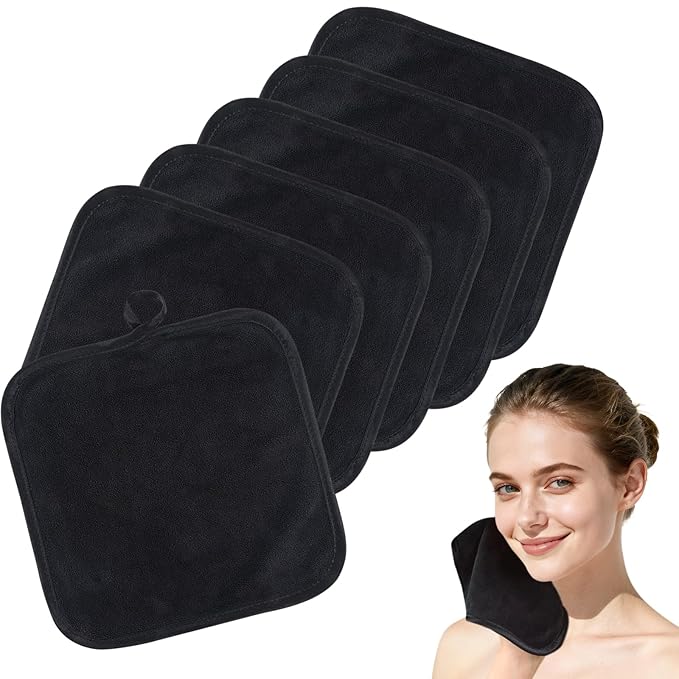SINLAND Microfiber Facial Cloths Fast Drying Washcloth 8inch x 8inch Absorbent