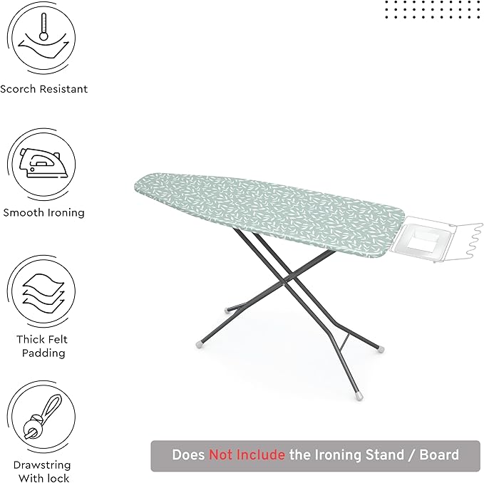 Encasa XO Ironing Board Cover and Pad 54"x15"