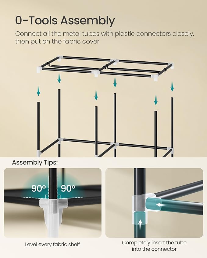 SONGMICS Portable Closet, Wardrobe Closet Organizer
