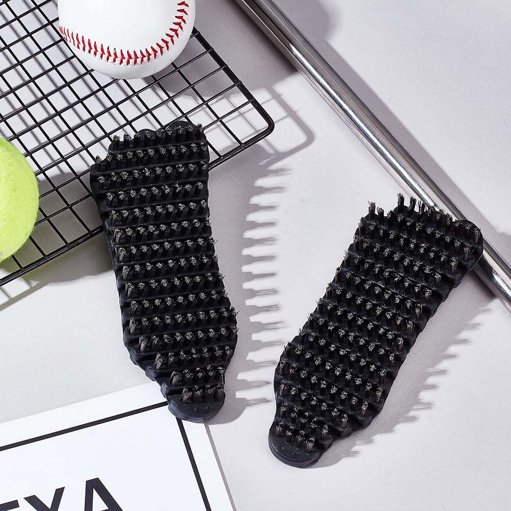 AHANDMAKER 2 pcs Barbell Brush for Cleaning Bars, Flexible Cleaner Metal Brush Barbell Cleaning Brush Scrubber Barbell Care Kit for Cleaning Training Strength Weighted Bars