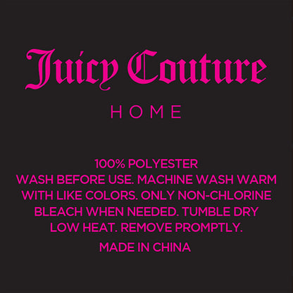 Juicy Couture Full Size Silk Satin Bed Sheet Set, Deep Pocket Silky Full Sheet Set with 1 Fitted Sheet, 1 Flat Sheet and 2 Pillow Case, Wrinkle Resistant and Anti Pilling Bed Sheets - Pink