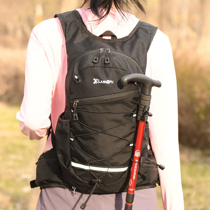 Fistcale Hiking Backpack, 8L Black hydration Running Rucksack, Functional Gift for Men & Women Daily Commutes, Cycling, Jogging, Hiking