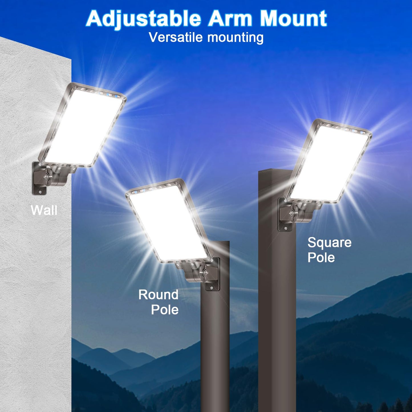 Tomourd 240W LED Parking Lot Light, with Dusk to Dawn 150LM/W Super Bright Outdoor Shoebox Street Lights IP65 Commercial Security Area Flood Lighting with Adjustable Bracket Heavy-Duty 100-277V