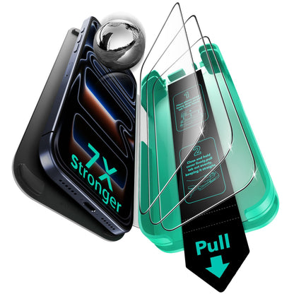 ESR 3 Pack 9H+ Glass for iPhone 16 Pro Max Screen Protector, [Military Grade Shatterproof & Longest Durable] Armorite Ultra-Tough Tempered Glass with UltraFit Tray