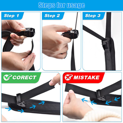 XonyiCos Nordic Strap for Bench – Nordic Curl Strap Hamstring for Strength Training, Leg Exercise | Hamstring Machine Alternative