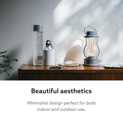 BALMUDA Combo Pack The Speaker The Lantern Gray | Rechargeable Portable Bluetooth Speaker & Rechargeable LED Lantern