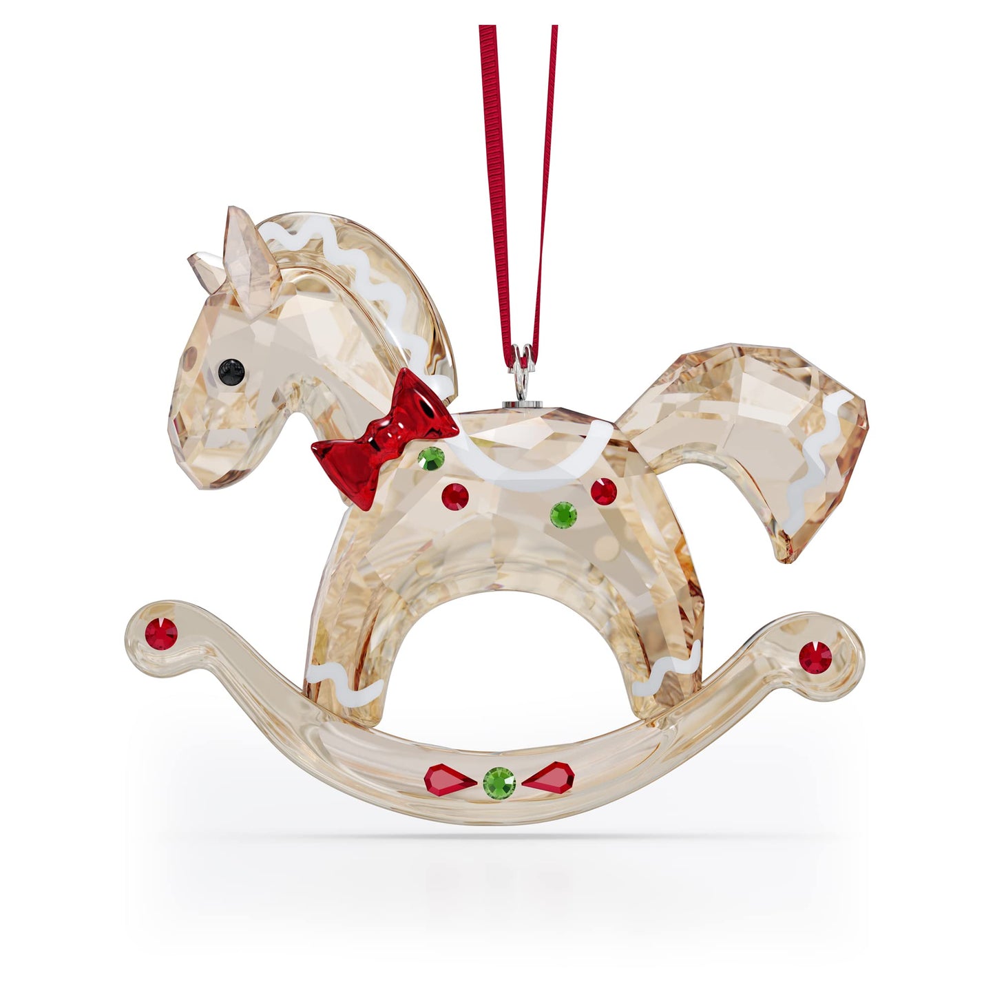 Swarovski Holiday Cheers Gingerbread Rocking Horse Ornament