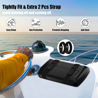 Helix7 Cover- Heavy Duty Fish Finder Sun Cover,Helix 7 Cover Straps Neoprene Screen Protector for 780036-1 UC H7 PR,Fits Most of Helix 7 Series,Professional Protection from Sun/Weather Damage-Black1